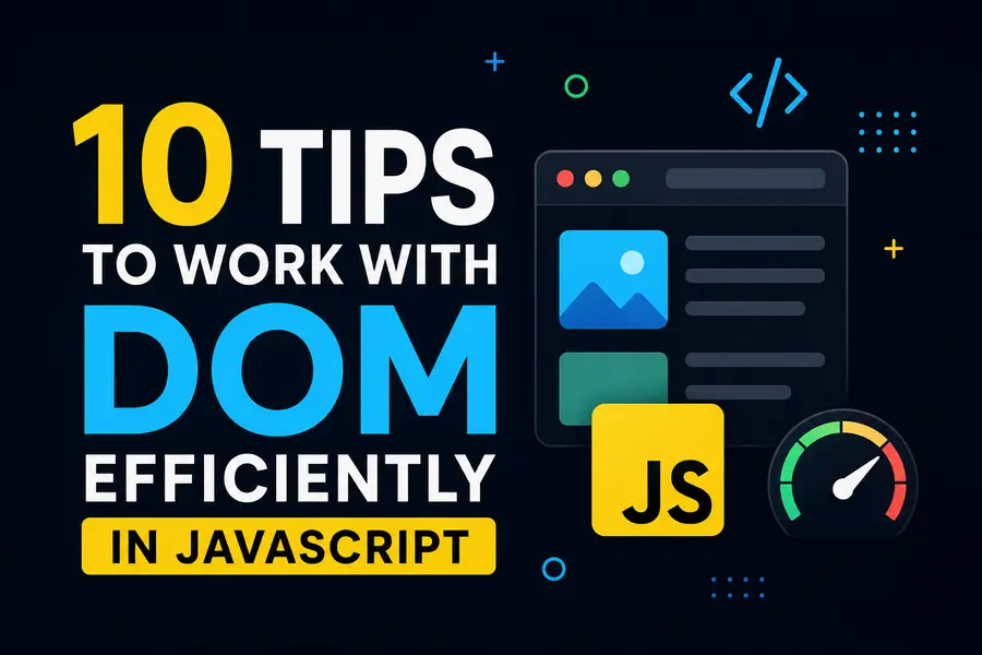 10 DOM Performance Tips Every JavaScript Developer Should Know